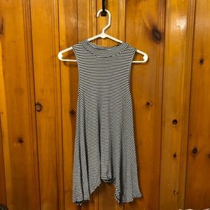 Stripped tee shirt dress